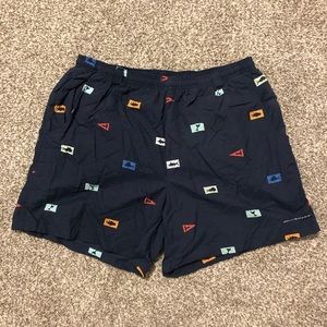 MENS Columbia PFG OMNI-SHADE Navy Swim Trunks XL